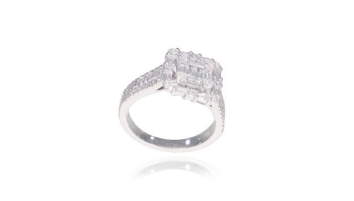 Anello in Oro bianco con Diamanti