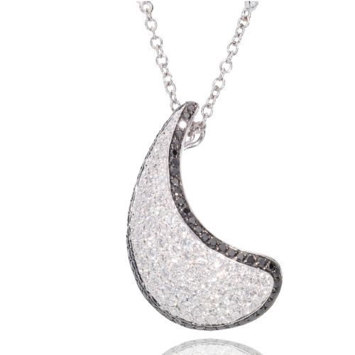 Collana in Oro bianco e Diamanti neri