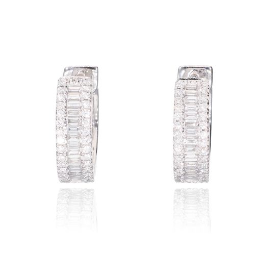 Orecchini Oro bianco e Diamanti
