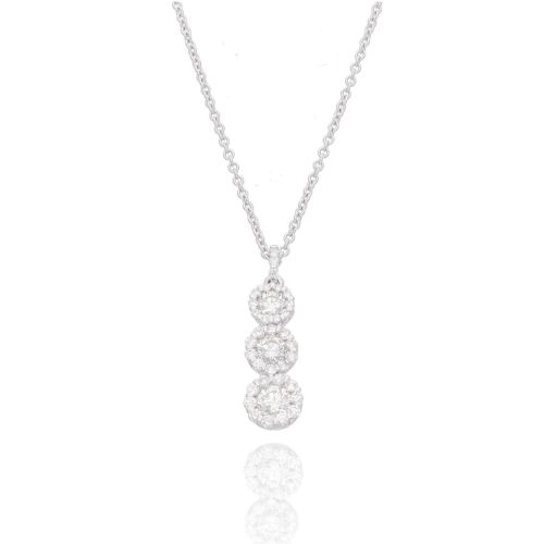 Pendente Trilogy in Oro bianco e Diamanti